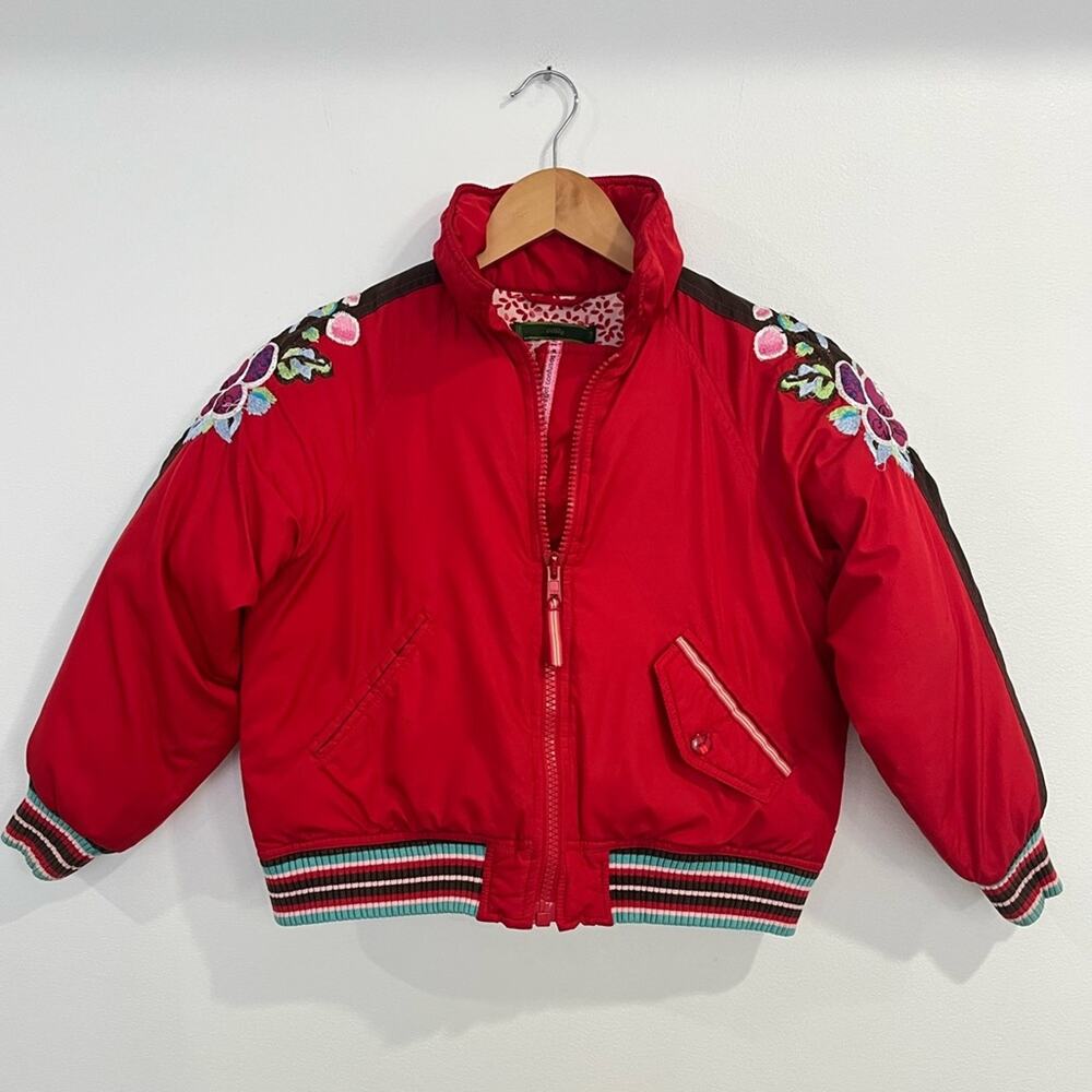 Oilily Girls Red Puffer Jacket 128 / 8Y